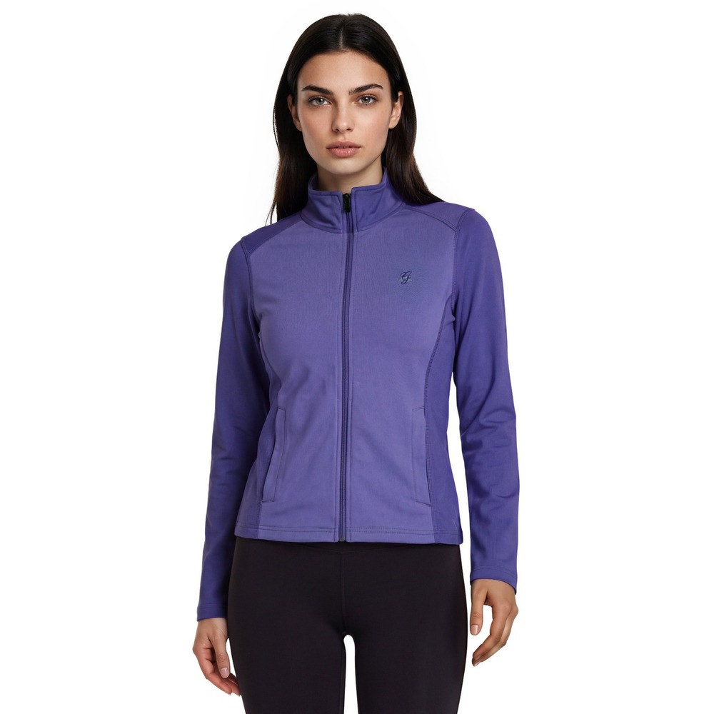 Devon Jones Greenbrier Jacket Women's Size Medium Purple Full Zip Fleece Top